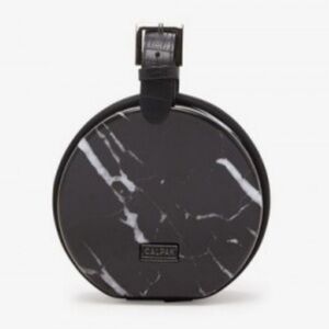 Calpak Baye Mini Travel Hard case Hat Bag Black Marble